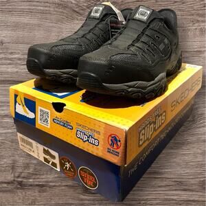 Skechers Men's 7 Slip-ins Work Cankton Faison Steel Toe Sneakers Shoes 200211